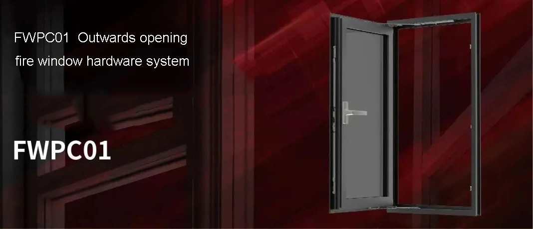 FWPC01 3H HARDWARE Outwards opening fire window hardware system FWPC01 3H HARDWARE Sistema de herrajes para ventanas cortafuegos con apertura hacia el exterior