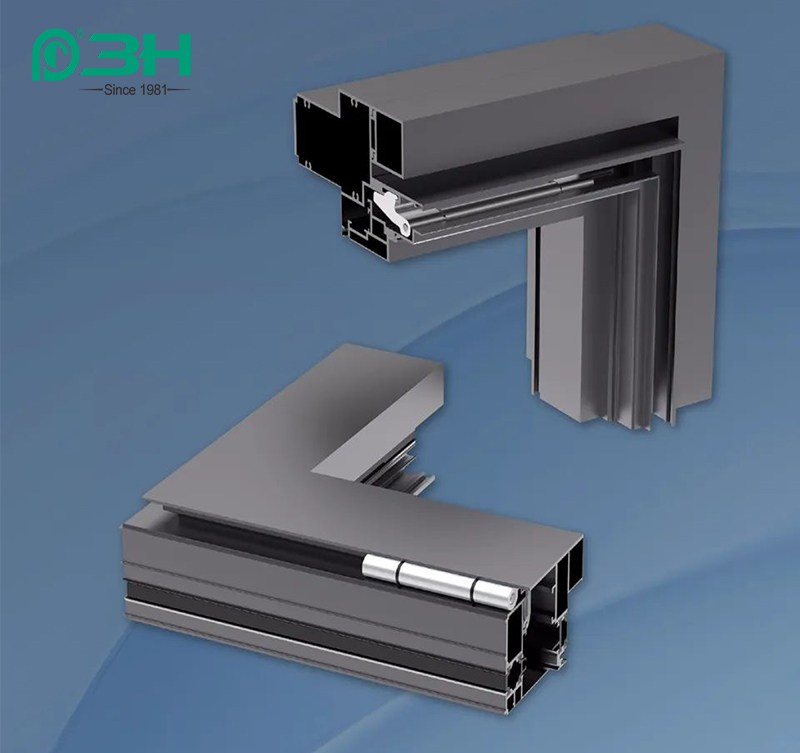 Herrajes para muro cortina 3h 4