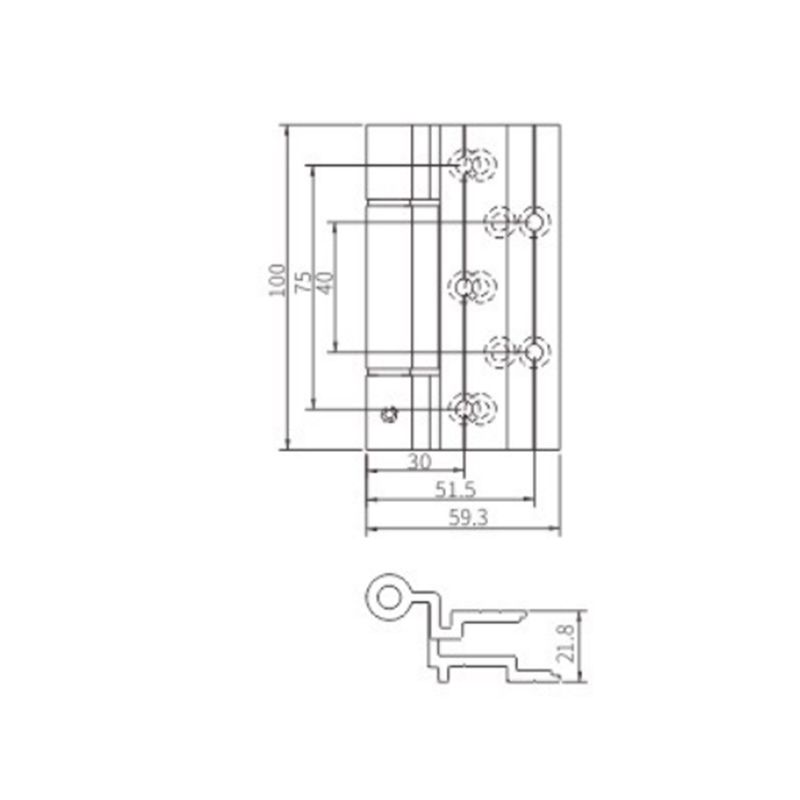 Bisagra para puertas y ventanas JX117