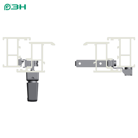 Sistema de herrajes para ventanas ignífugas con apertura interior y ranura en U