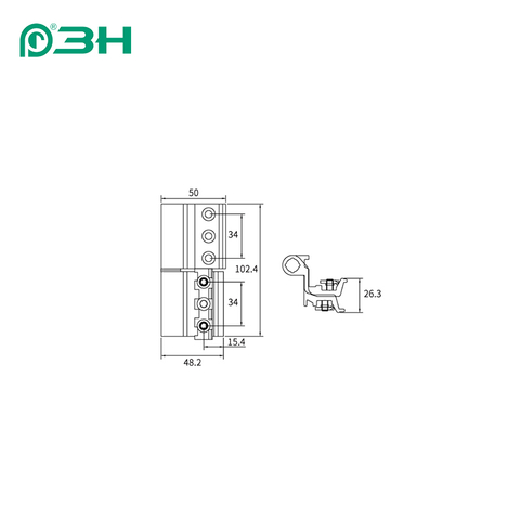 Bisagra de ventana JX14