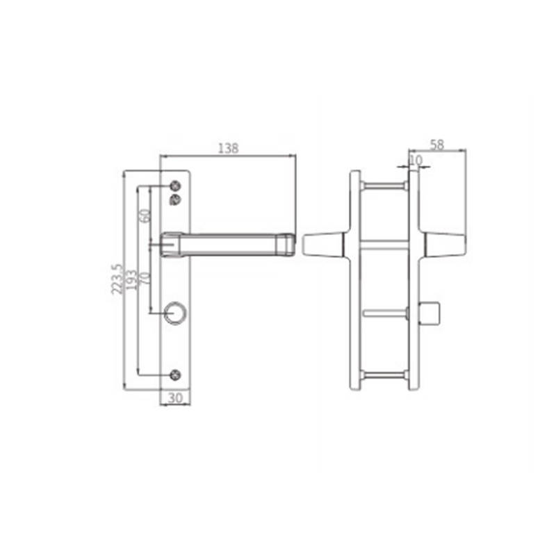 Manilla de puerta CZM24B