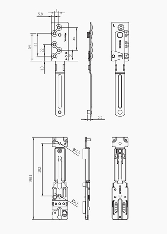 Cerradura de seguridad anti-apagado oculta AFS03L