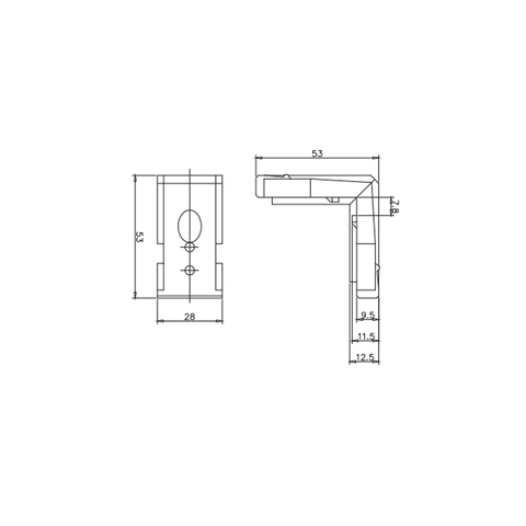Conector de junta de esquina CCG02