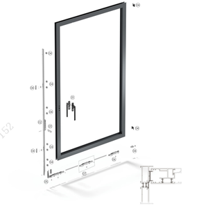 Sistema de puerta corrediza y elevable TSM04