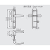 Cerradura de puerta abatible de aleación de aluminio, manija bidireccional CZM04