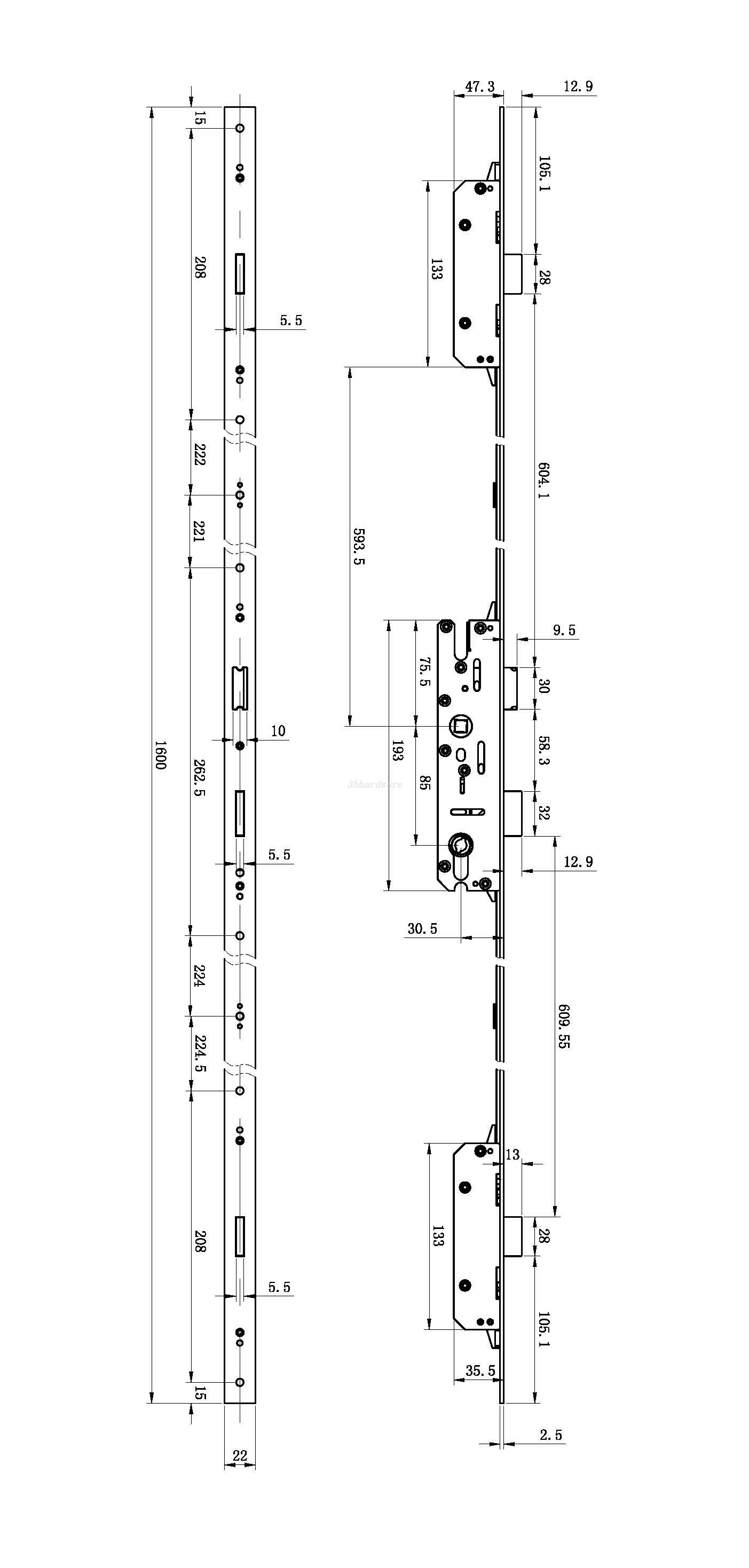 Cuerpo de bloqueo de enlace WT1157