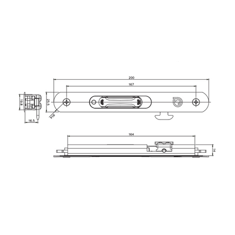 Cerradura de pestillo deslizante STG35