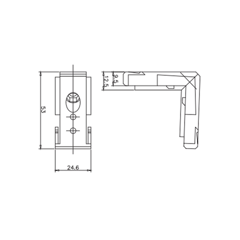 Conector de junta de esquina CCG08