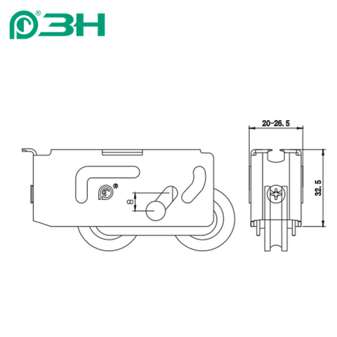 Rodillo deslizante LTS17A