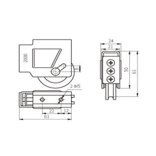 Rodillo deslizante LTD07