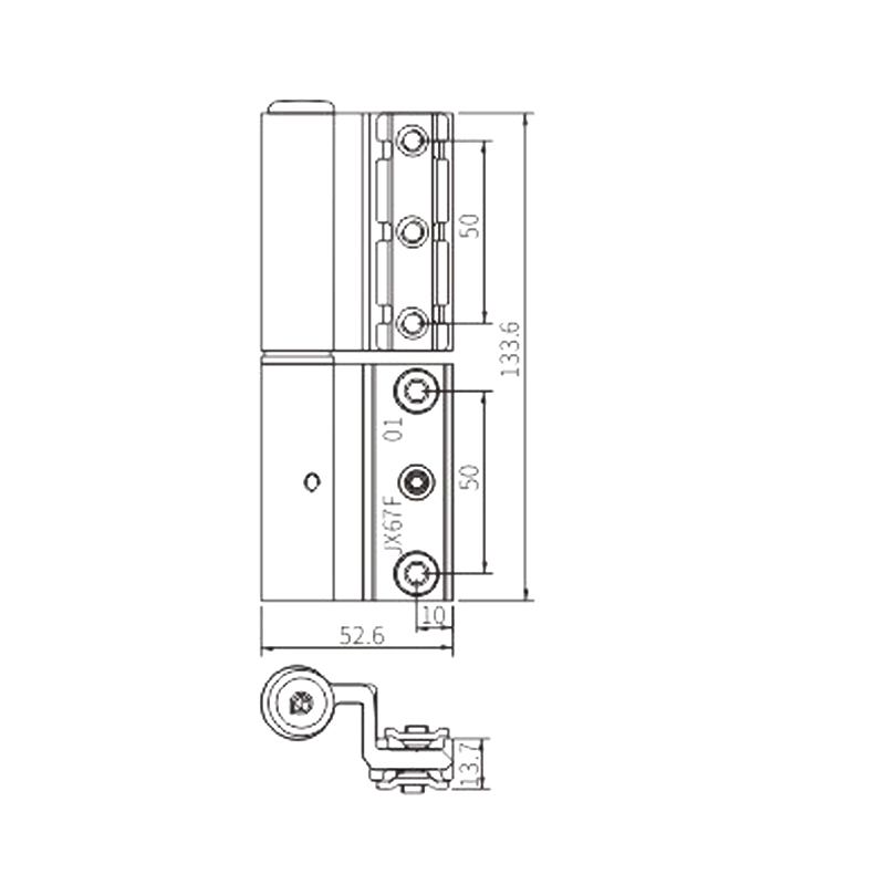 Bisagra de ventana JX67F