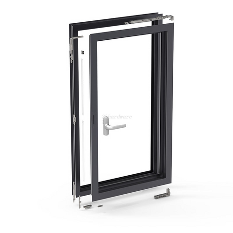 Sistema de hardware de la ventana de inclinación y giro de 180 °