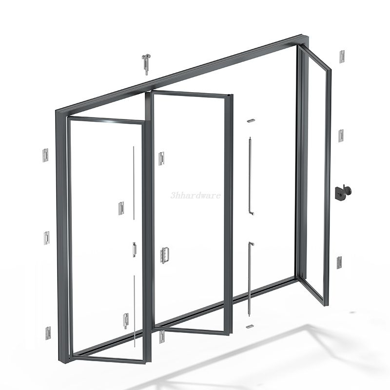 Herrajes para puertas plegables WZDM06 (perfil 18)