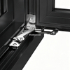 Sistema de ventana de oscilación integrada de pantalla exterior de vidrio interno