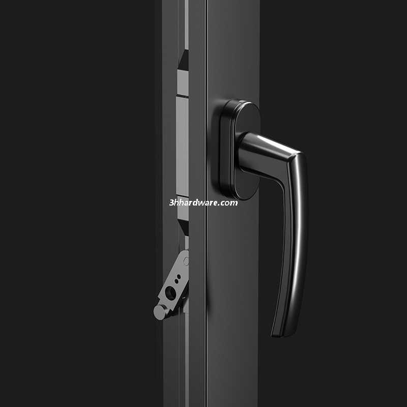 Herrajes para ventanas inclinables y giratorias de UPVC
