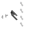 Sistema de hardware de la puerta del alambre delgada 